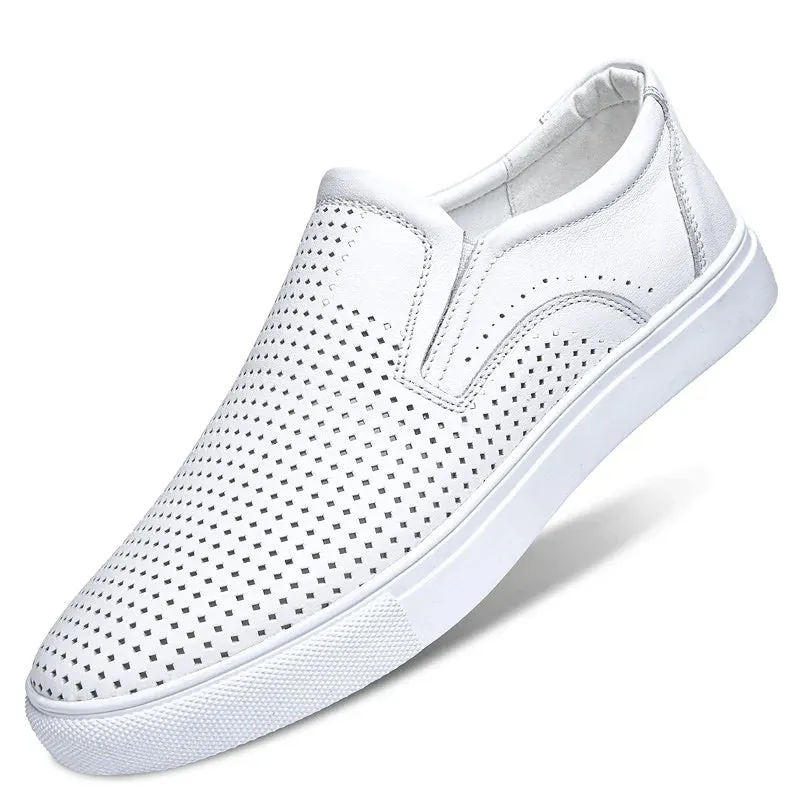 Aidase Italian Genuine Leather Men Loafers New Wedding Dress Casual Shoes Moccasins Slip On Driving Shoes High-end Formal Male Footwear