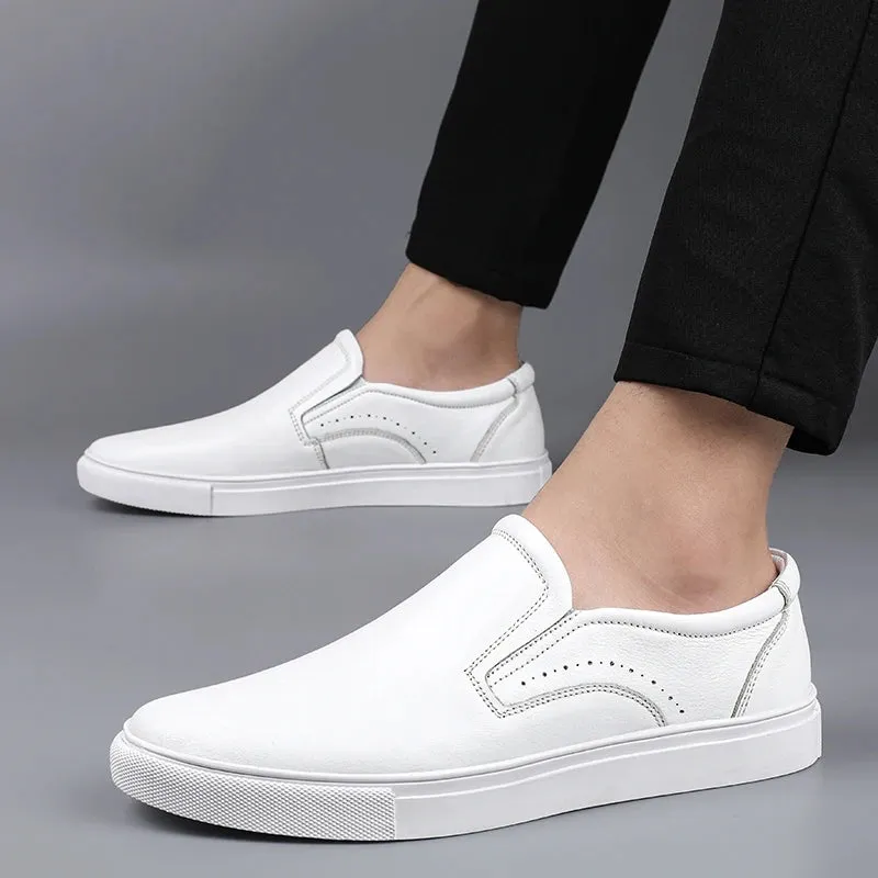 Aidase Italian Genuine Leather Men Loafers New Wedding Dress Casual Shoes Moccasins Slip On Driving Shoes High-end Formal Male Footwear