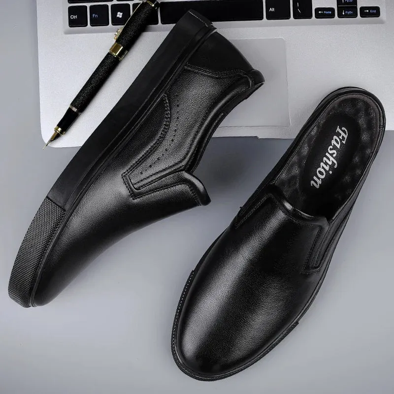 Aidase Italian Genuine Leather Men Loafers New Wedding Dress Casual Shoes Moccasins Slip On Driving Shoes High-end Formal Male Footwear