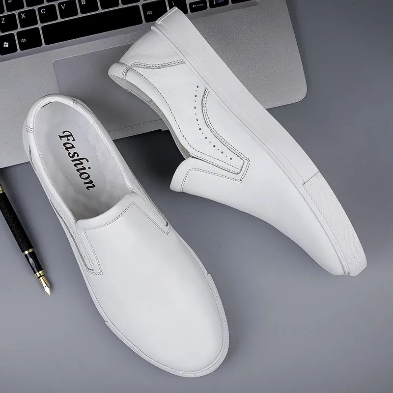 Aidase Italian Genuine Leather Men Loafers New Wedding Dress Casual Shoes Moccasins Slip On Driving Shoes High-end Formal Male Footwear