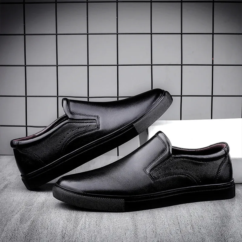 Aidase Italian Genuine Leather Men Loafers New Wedding Dress Casual Shoes Moccasins Slip On Driving Shoes High-end Formal Male Footwear