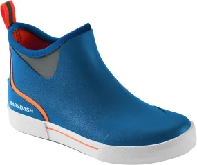 BASSDASH Men’s 4.5" Waterproof Fishing Deck Boots Anti-Slip Rubber Ankle Boots Rain Shoes for Boating Gardening Working