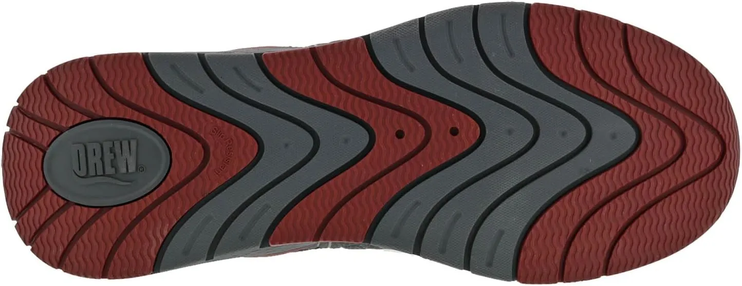 Drew Mens Perform, Lightweight Comfort Athletic Shoe with Slip Resistant Sole
