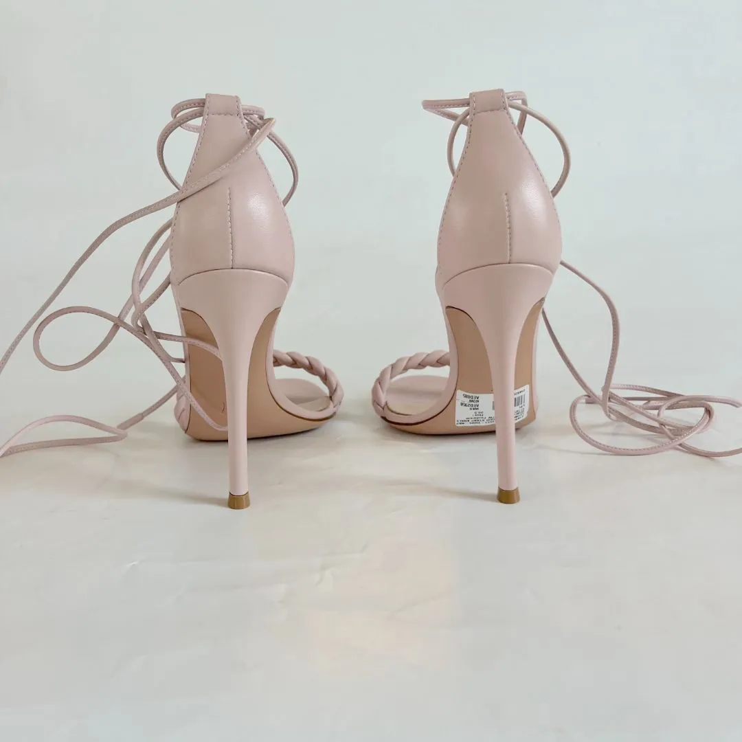 Gianvito Rossi Leomi Ankle-Tie Sandals, 36.5