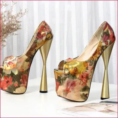 Handmade High Heels Plus Size Stilettos with Spurs