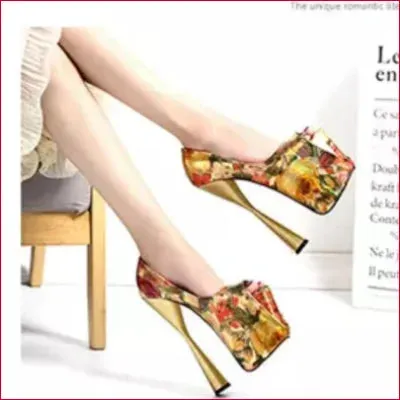 Handmade High Heels Plus Size Stilettos with Spurs