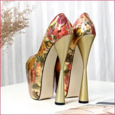 Handmade High Heels Plus Size Stilettos with Spurs