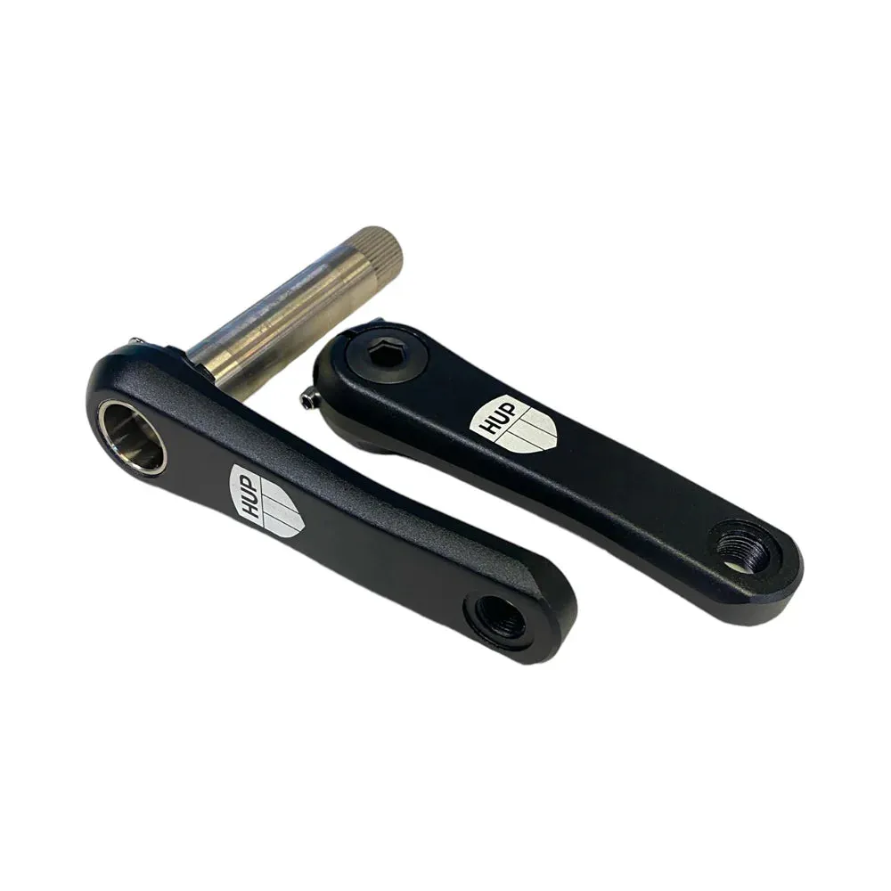 HUP 2-Piece Cranks: hollow axle (3-bolt DM) short cranks