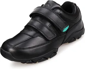 Kids Boys Black School Shoes Oxford Uniform Dress Slip Resistant Athletic Sneaker(Little/Big Kids)