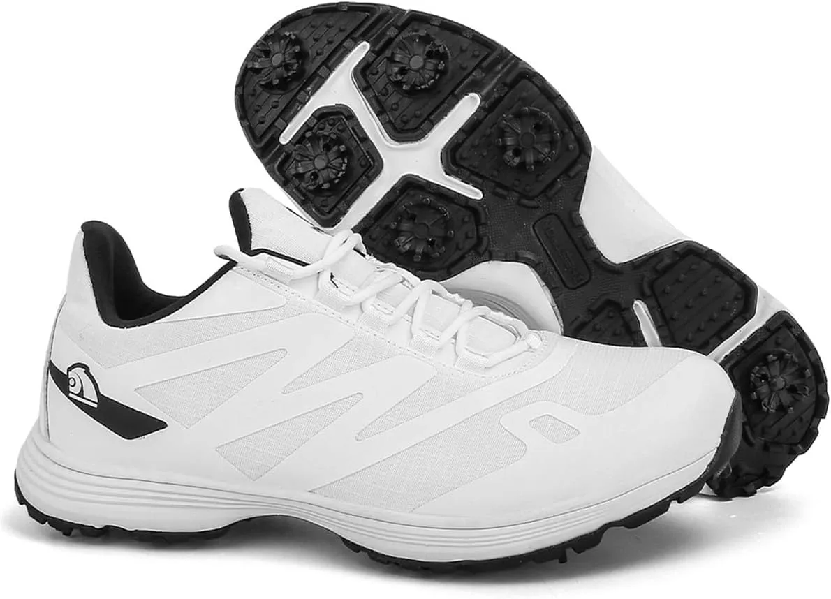 Men's Golf Shoes, Breathable Fashion Golfing Sneakers, Slip Resistant Athletic Sports Walking Gym Trainers