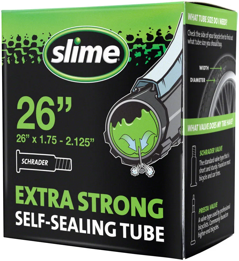 Self-Sealing Tube, 26x1.75-2.125 Schrader Valve